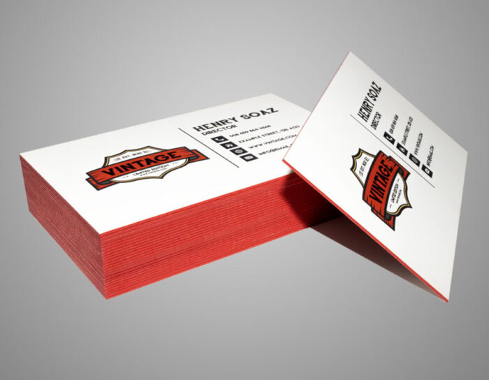 Colored Edge Business Cards